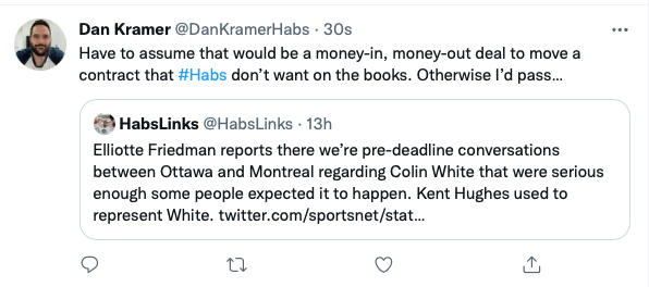 Colin White à Montréal? Brendan Gallagher à Ottawa?