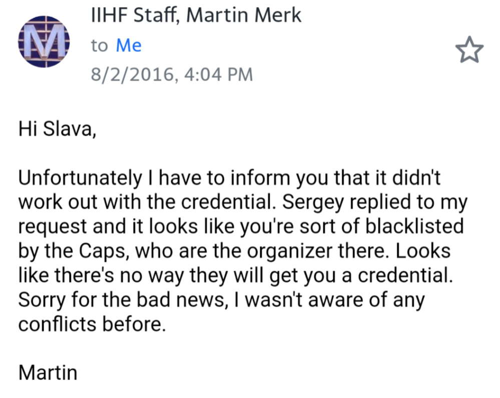 De GRAVES ACCUSATIONS envers Alex Ovechkin....