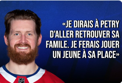 Le CH va dire à Jeff Petry de retourner à la maison...