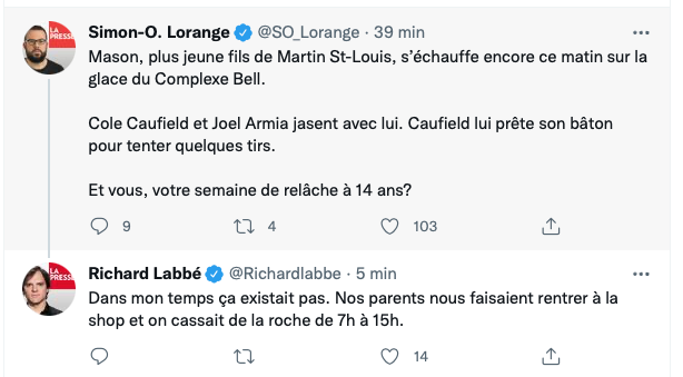 Le fils de Martin St-Louis...Une VIE de PRINCE DELUXE....