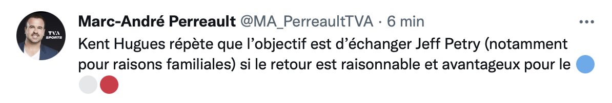 Montréal essaie encore d'échanger Jeff Petry !!!