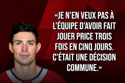 Carey Price a TUÉ son genou une dernière fois....pour sa famille...