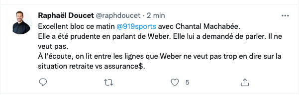 Chantal Machabée a demandé à Shea Weber de parler...et il dit NON!!!