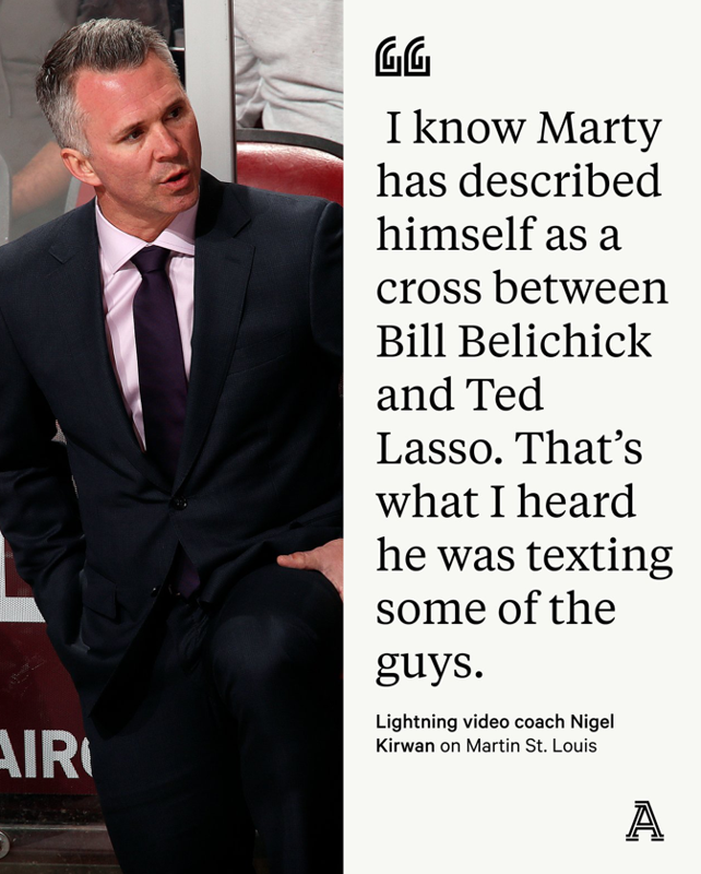 Martin St-Louis... Un MIX entre Ted Lasso...et Bill Belichick...