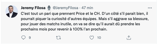 Si Carey Price....ÉCHANGÉ, BLESSÉ...ou POURRI...