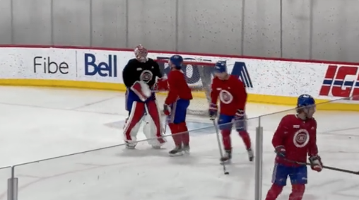 Vidéo: Du BEEF entre Cole Caufield et Carey Price!!!! HAHA!!