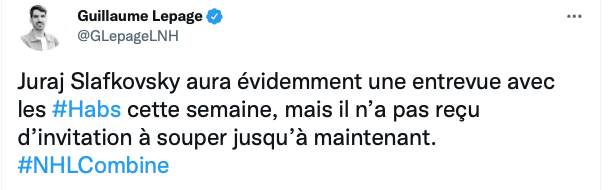 Juraj Slafkovsky REJETÉ du SOUPER? OUCH...