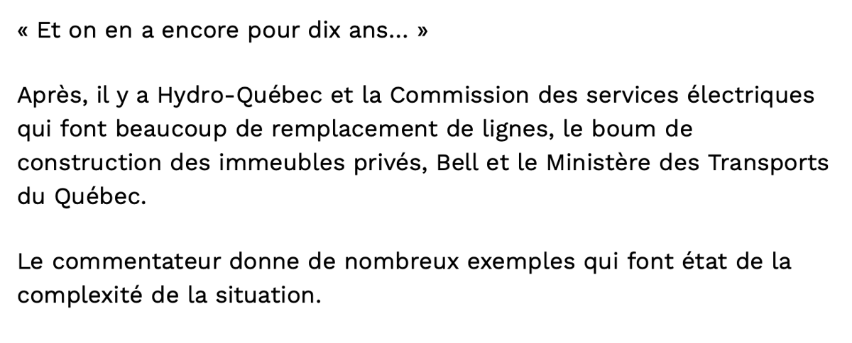 Les CHANTIERS de CONSTRUCTION à Montréal...Kent Hughes doit CAPOTER...