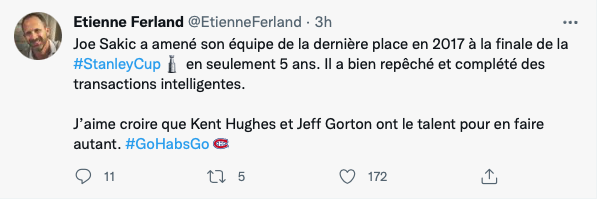 Kent Hughes va faire un JOE SAKIC...