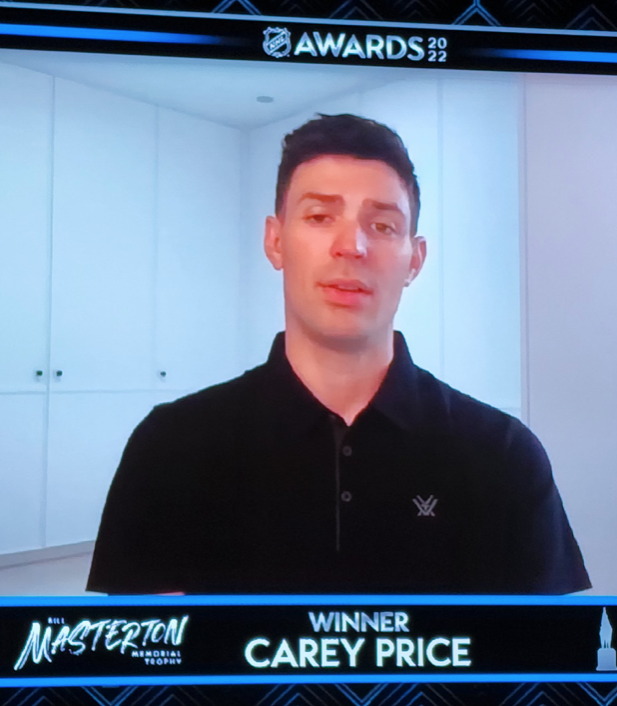 La face de Carey Price...wow...