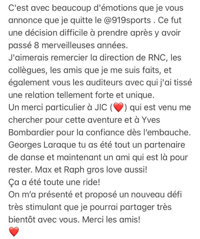 Les adieux de Stéphane Gonzalez: il rejoint Maxim Lapierre et Guillaume Latendresse à la POCHE BLEUE