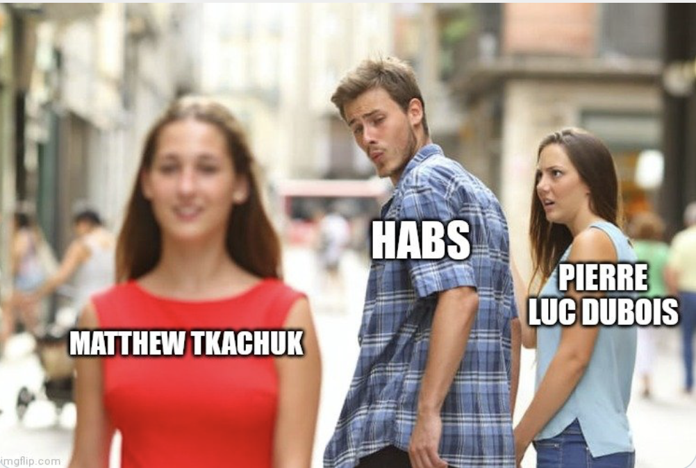 Entre Pierre-Luc Dubois et Matthew Tkachuk à Montréal...