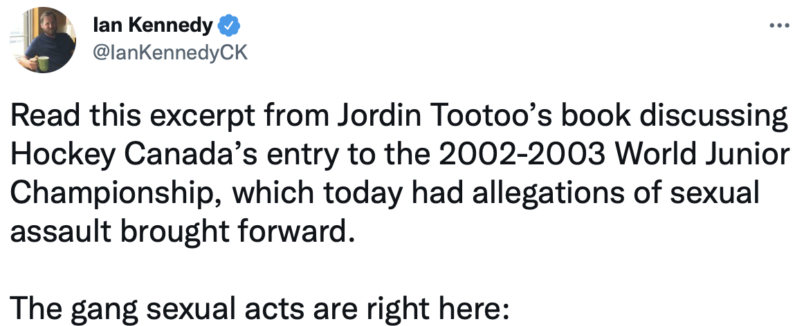 Jordin Tootoo parle du 