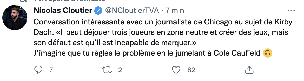 Kirby Dach envoyé au-dessous de l'autobus par un journaliste de Chicago...