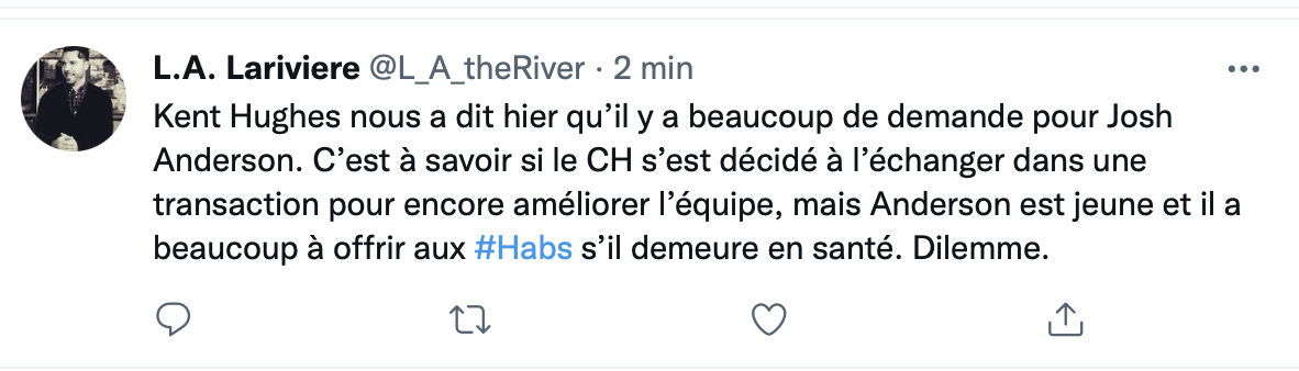 Les Oilers font partie des nombreuses équipes qui ont approché le CH....