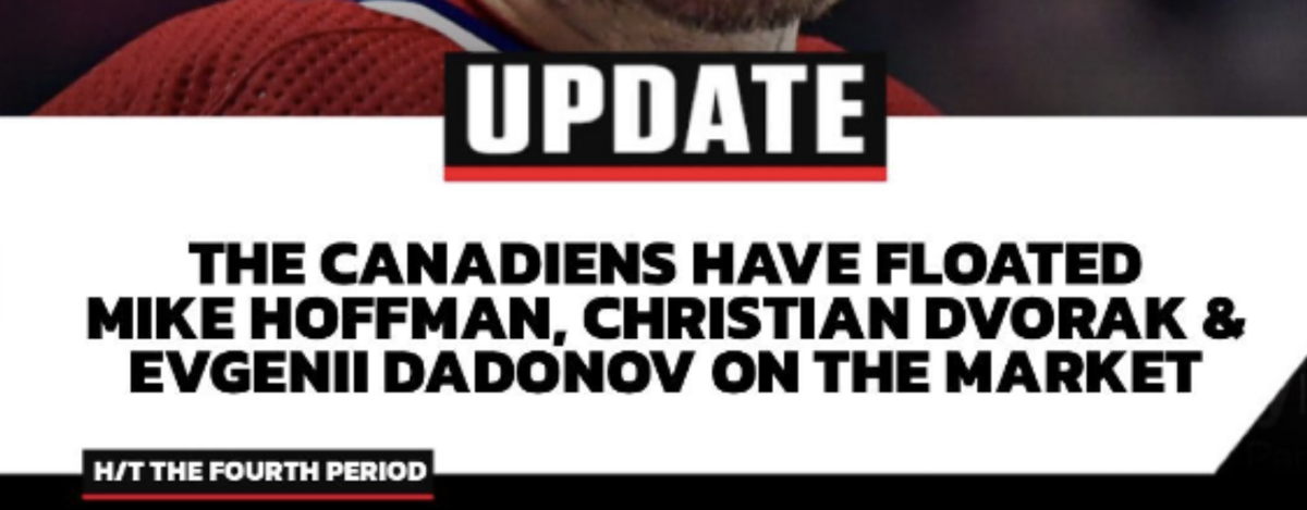 Mike Hoffman, Christian Dvorak et Evgeni Dadonov....bientôt échangés..