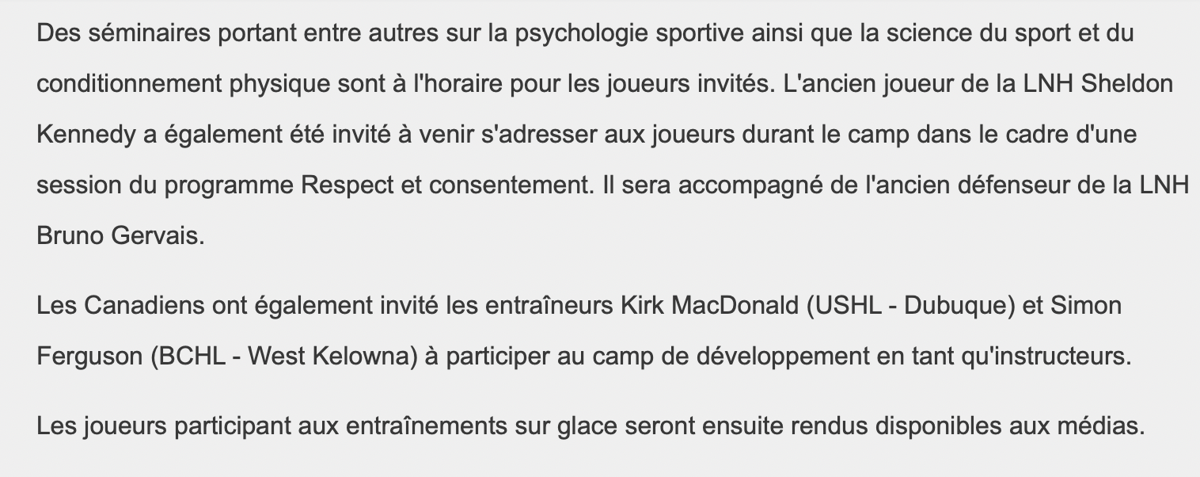 Montréal bien EXCITÉ pour le camp de développement....