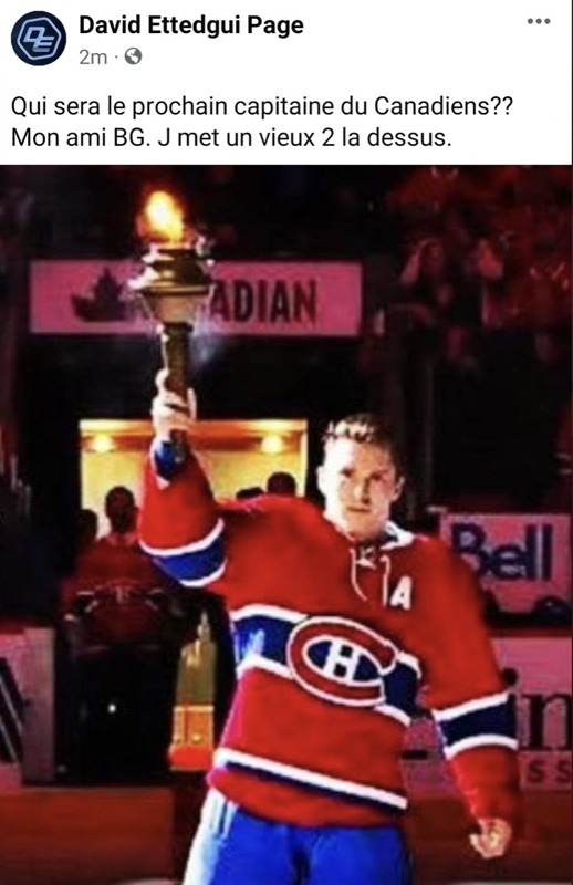 Brendan Gallagher CAPITAINE? Selon 