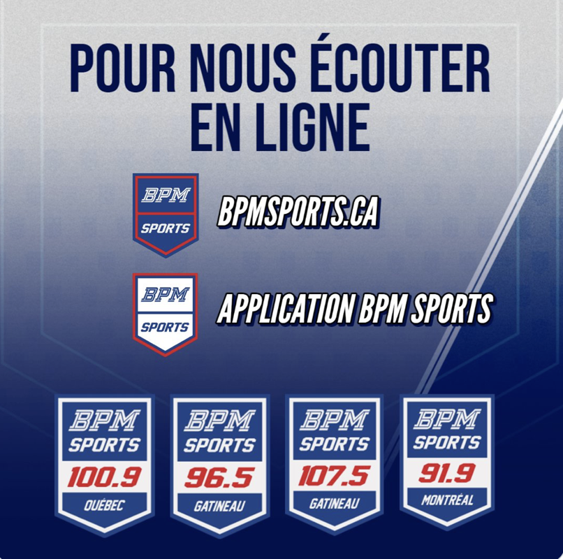 Le 91,9 Sports continue de GRICHER à Laval, Longueuil et partout à l'extérieur de Montréal...