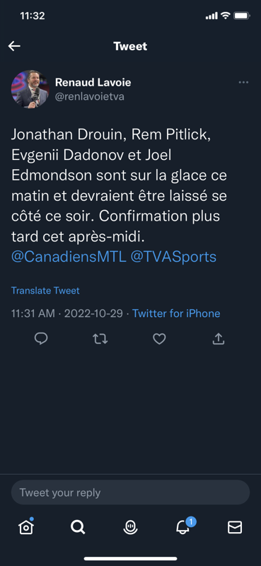 AYOYE!!!! Drouin et Dadonov dans les GRADINS