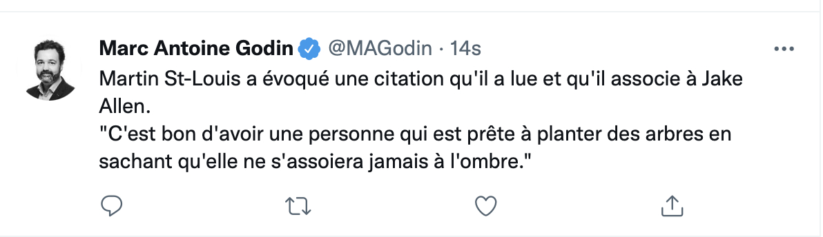 Martin St-Louis traite Jake Allen de BOUCHE-TROU!!!!!