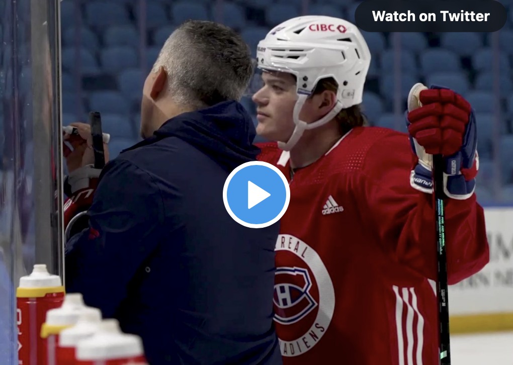 VIDEO: HAHA ... Martin St-Louis qui fait des petits dessins à son FILS