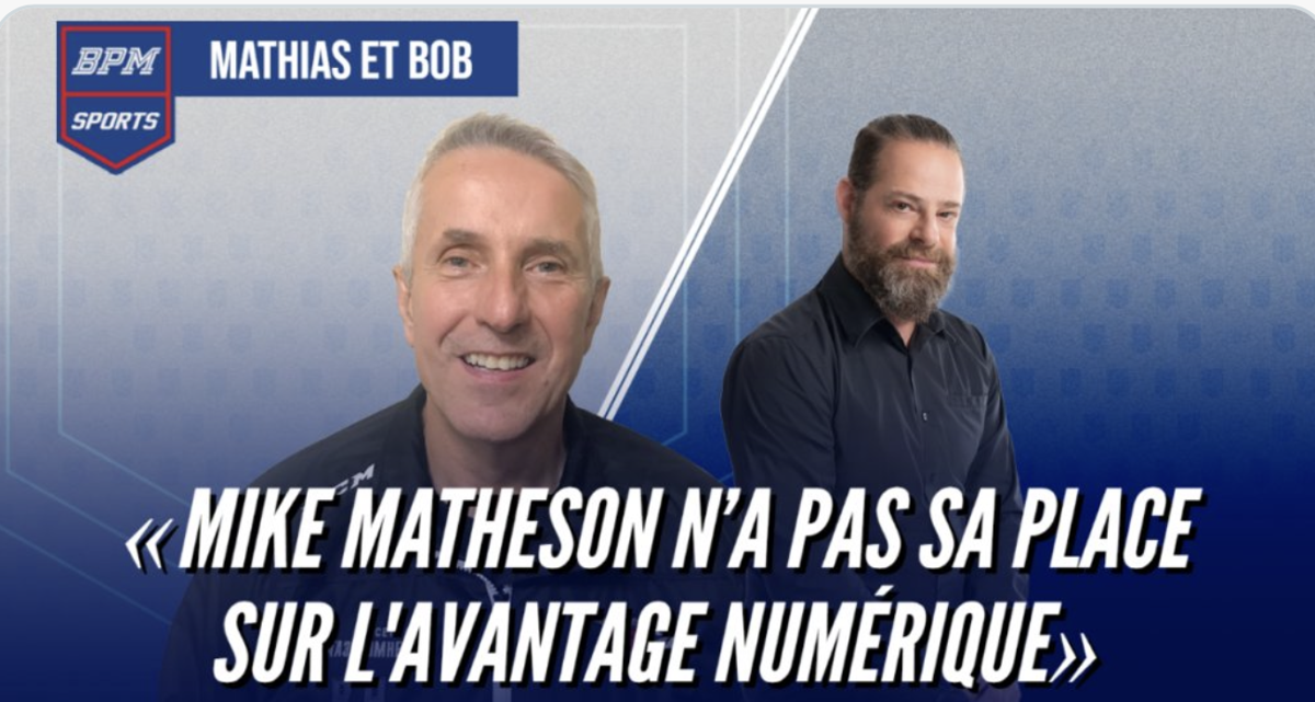 Bob Hartley et Mathias Brunet n'en peuvent plus de voir MATHESON sur le PP