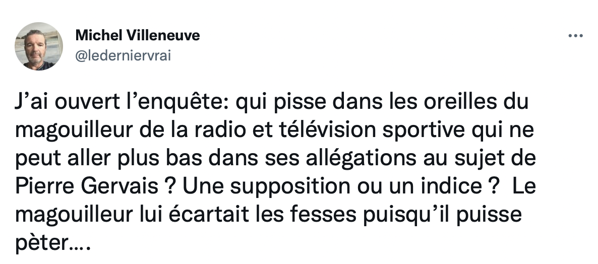 Jean-Charles Lajoie TRAITÉ de MAGOUILLEUR....OUCH...