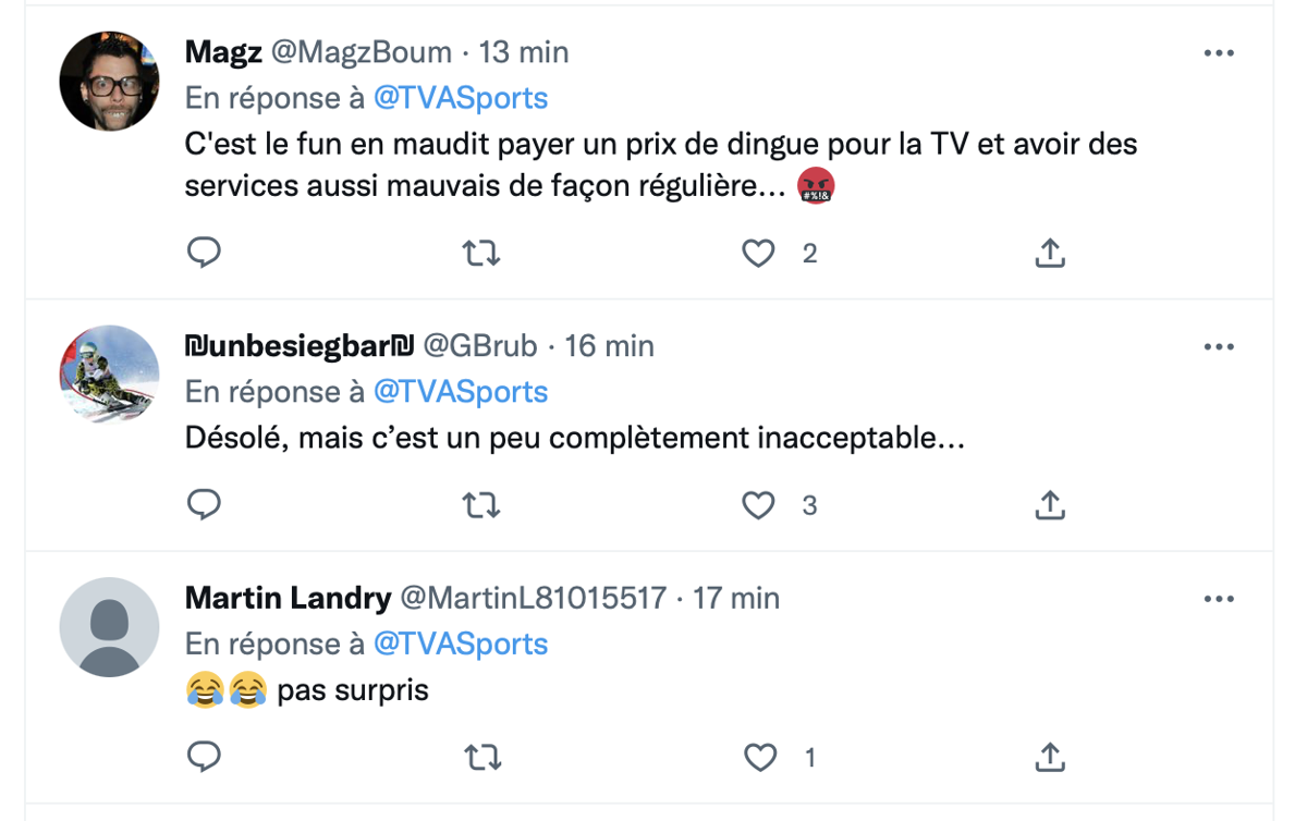 TVA Sports s'ÉCROULE!!!!! Le PUBLIC devient FOU sur TWITTER!!!