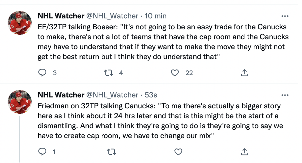 Brock Boeser est à RABAIS à Vancouver...la chance d'une vie...