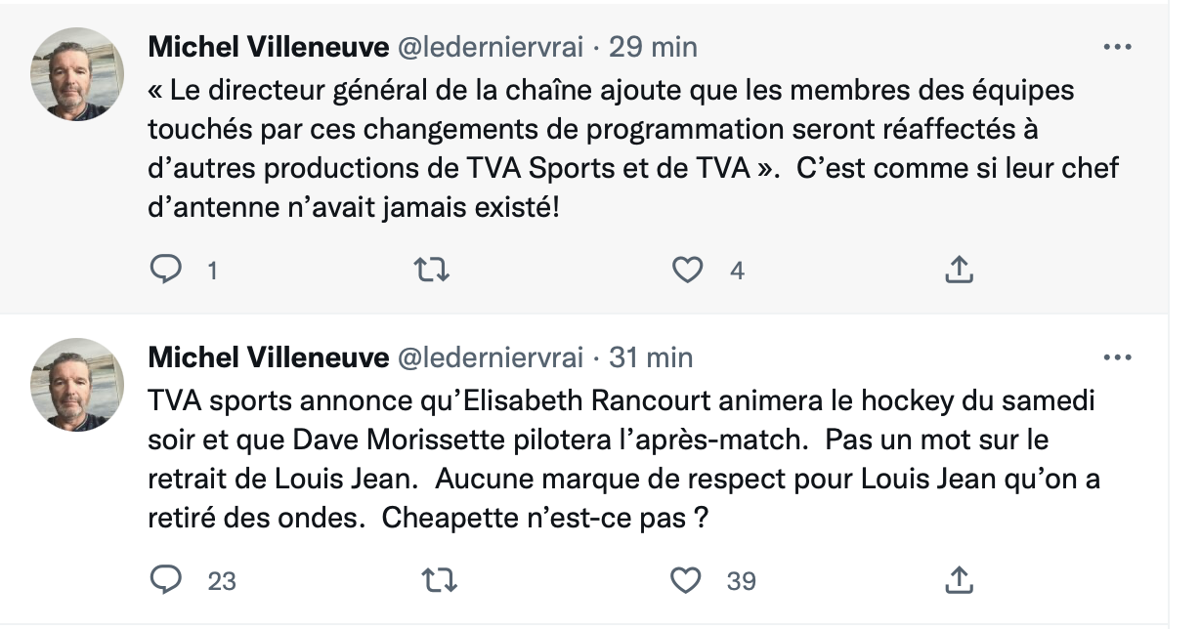 HONTE à TVA Sports!!!!  Ils CRACHENT sur Louis Jean!!!