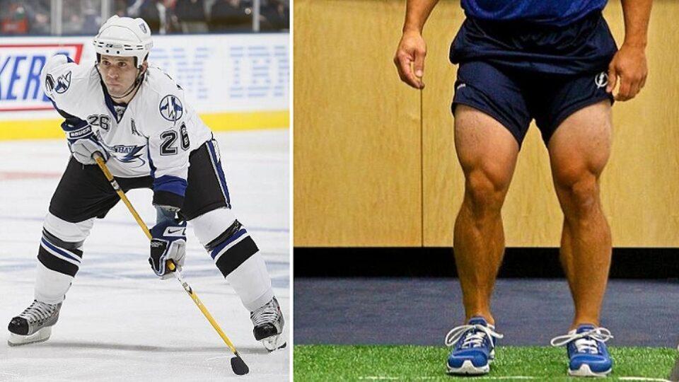 Martin St-Louis a des GROSSES JAMBES MUSCLÉES..Mais il n'a pas de BALLS.....