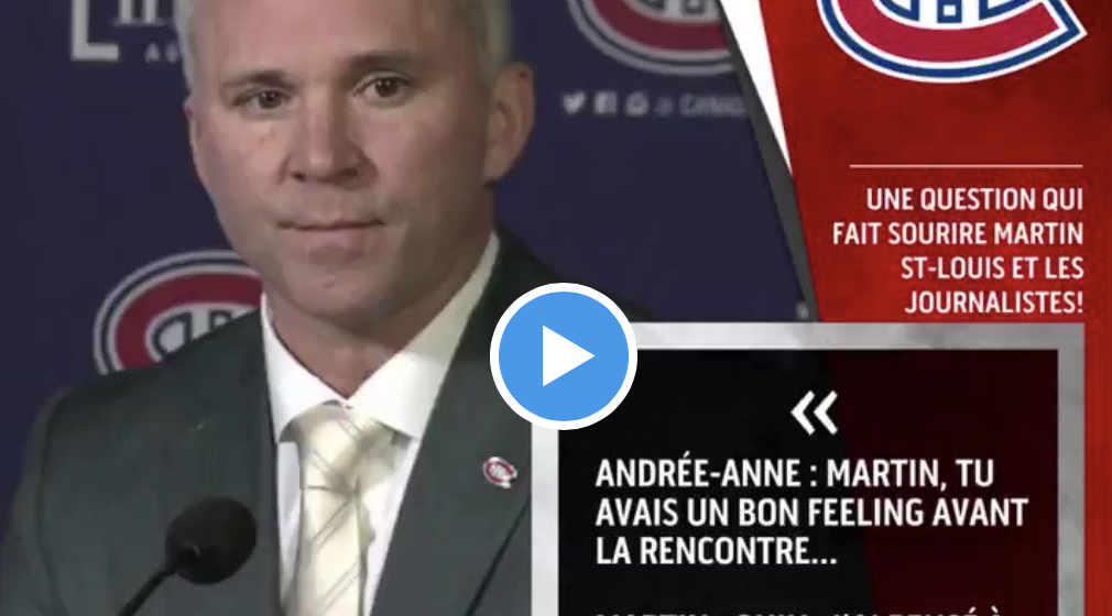 VIDEO: Martin St-Louis avoue qu'il s'est JINX