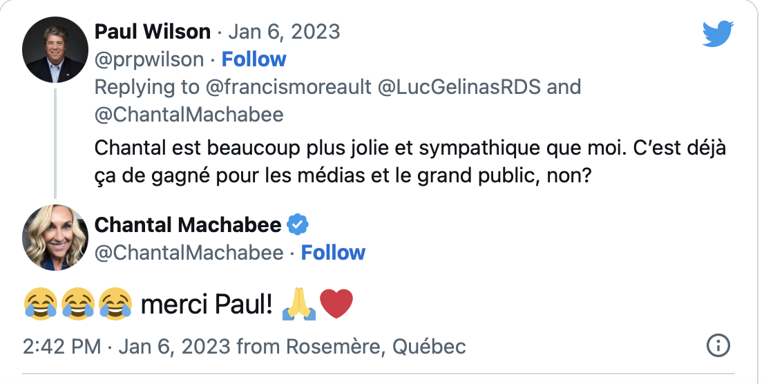 Chantal Machabée répond à Luc Gélinas...