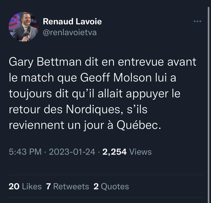 Gary Bettman et Geoff Molson nous BULLSHIT