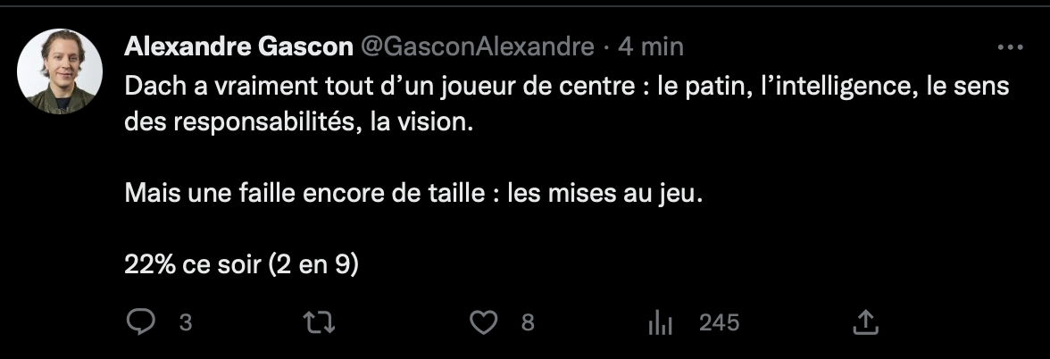 Il est temps que Vincent Lecavalier lève ses FESSES de son FAUTEUIL en Floride..