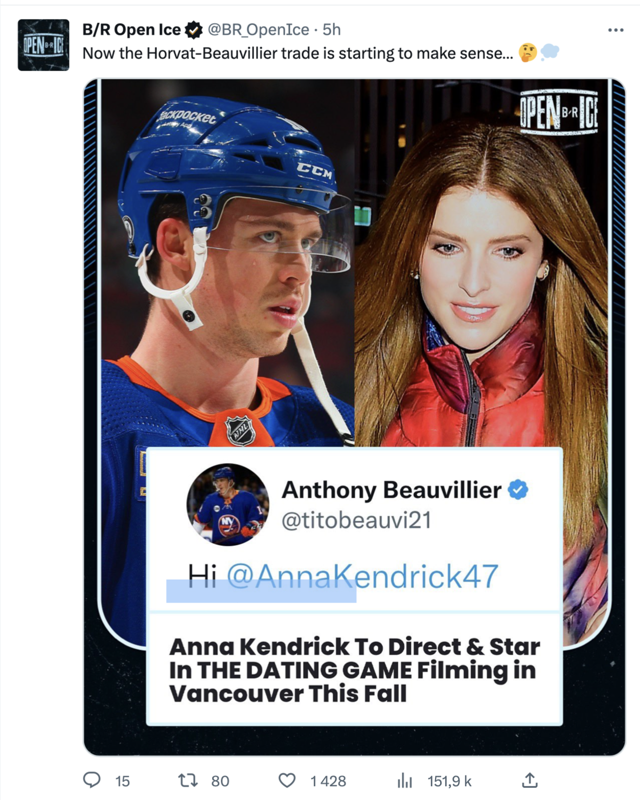 La CHANCE d'une VIE pour Anna Kendrick et Anthony Beauvillier