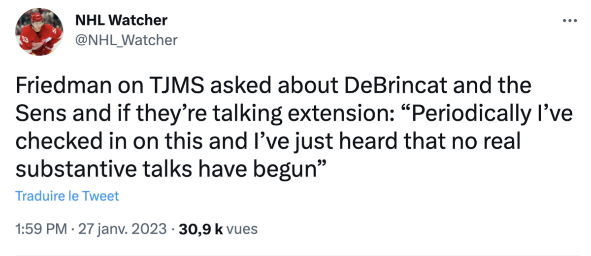 OFFRE HOSTILE à Alex Debrincat ... Le CH dans le COUP?