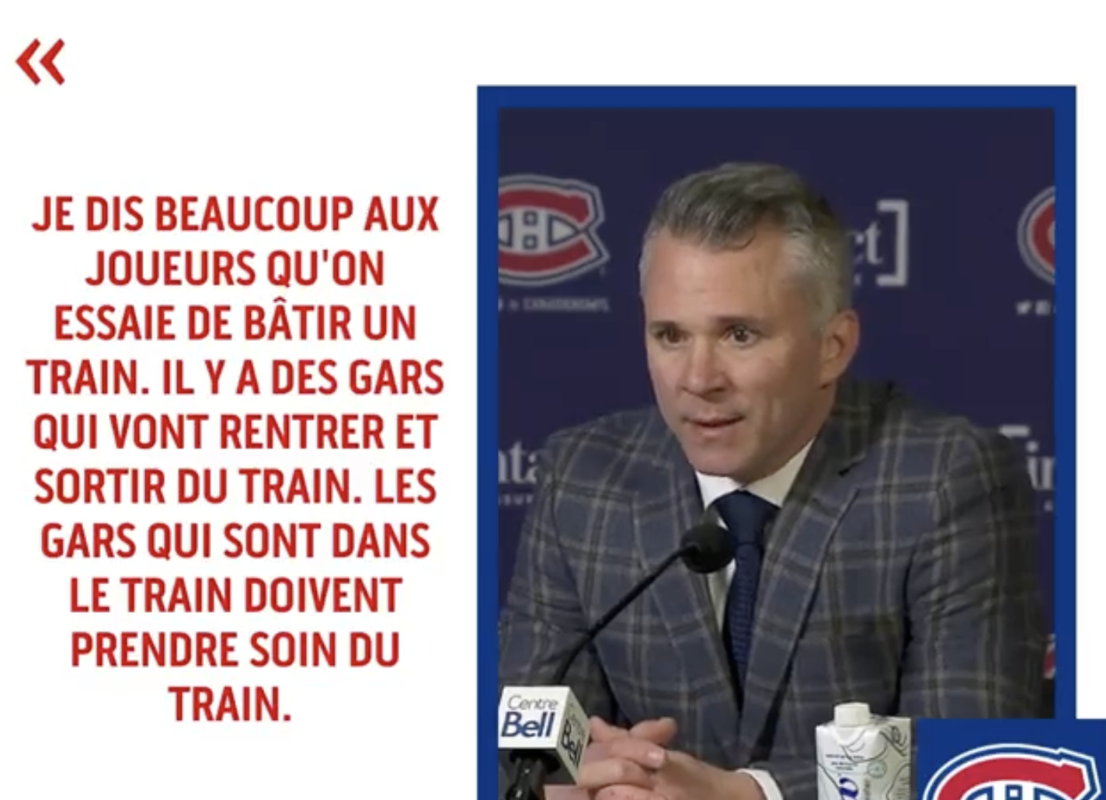 TCHOU TCHOU!!!! La MATERNELLE de Martin St-Louis...