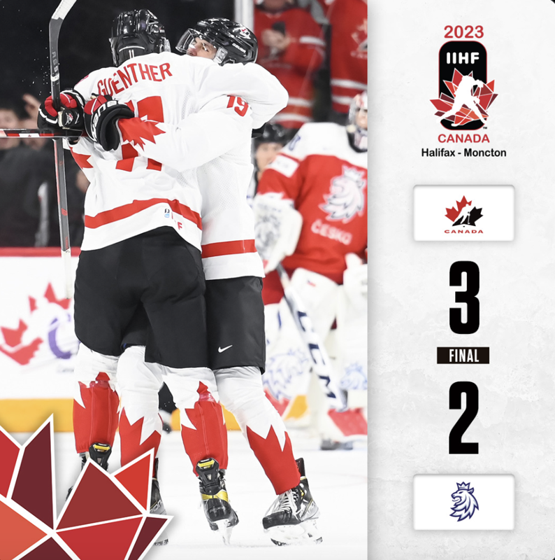 Vidéo: Le Canada gagne en prolongation grâce à Joshua Roy!!