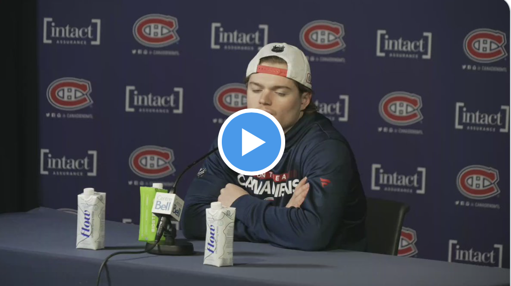 Vidéo: Pour suivre la conférence de presse de Cole Caufield en DIRECT..