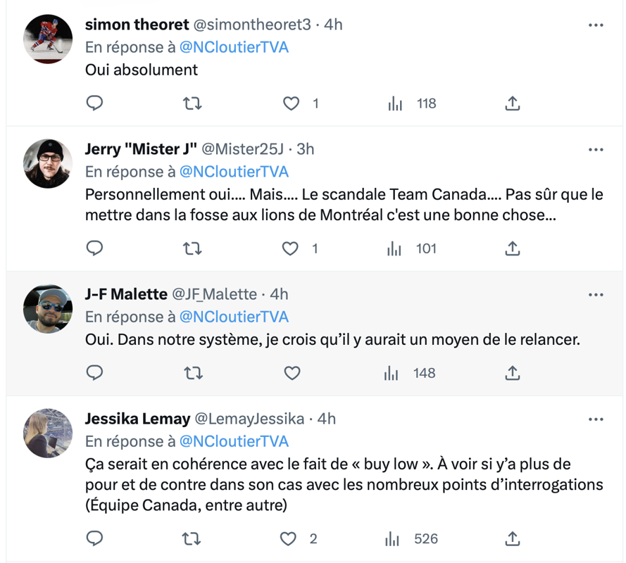 Maxime Comtois à Montréal? Kent Hughes a PEUR du SCANDALE de TEAM CANADA 2018?