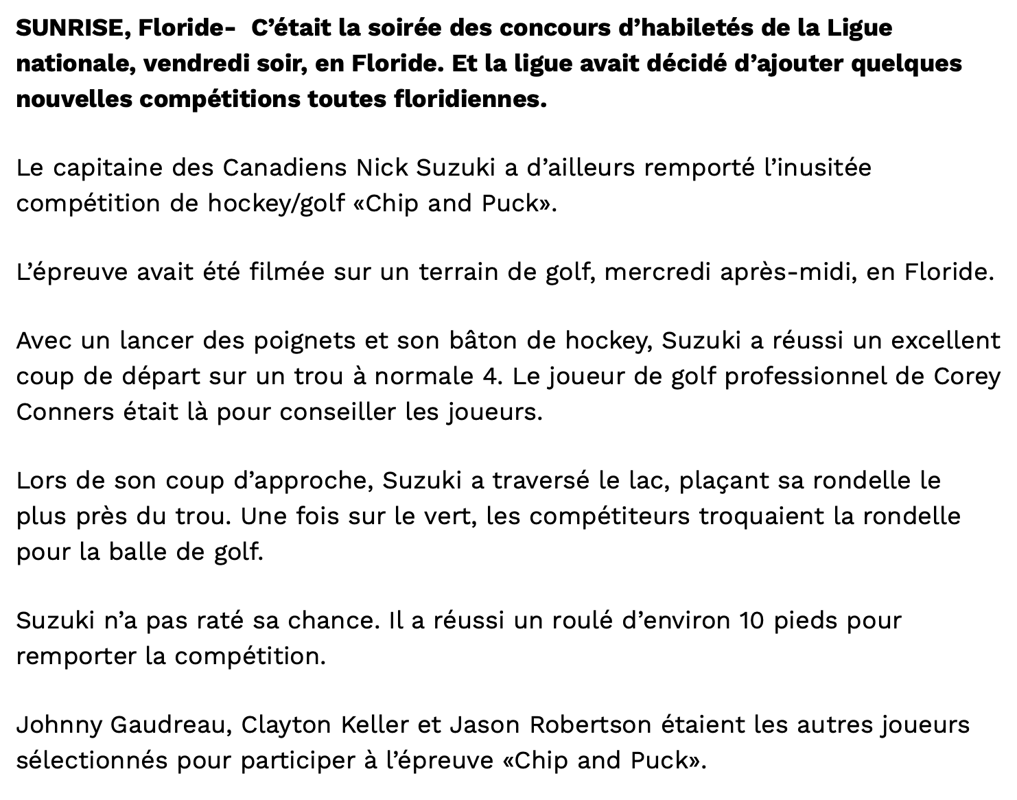 Nick Suzuki...et le MALAISE de l'HISTOIRE du hockey..