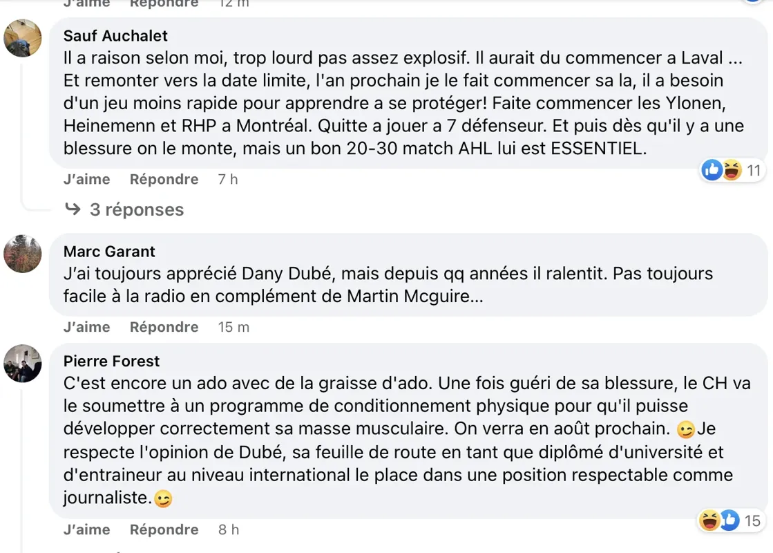 Juraj Slafkovsky traité de GRASSOUILLET par Dany Dubé...