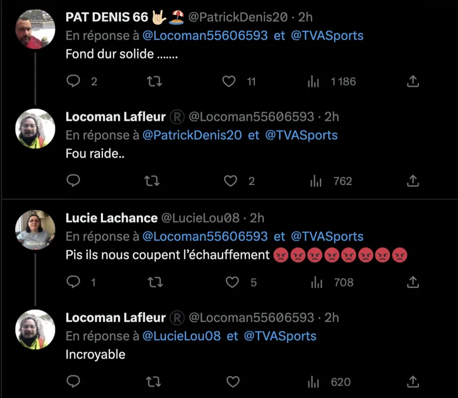 MALAISE à TVA Sports, une publicité de la Voix ENRAGE le public