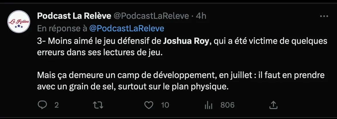 Joshua Roy frappe un mur: les réseaux sociaux sans pitié