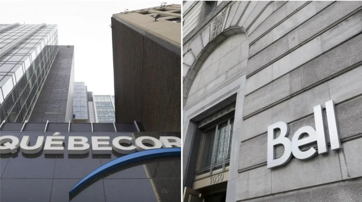 Prise d'O-T-A-G-E-S dans les bureaux de Bell et Quebecor