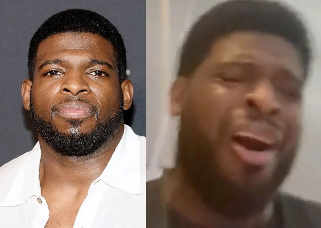 PK Subban fait semblant de pleurer