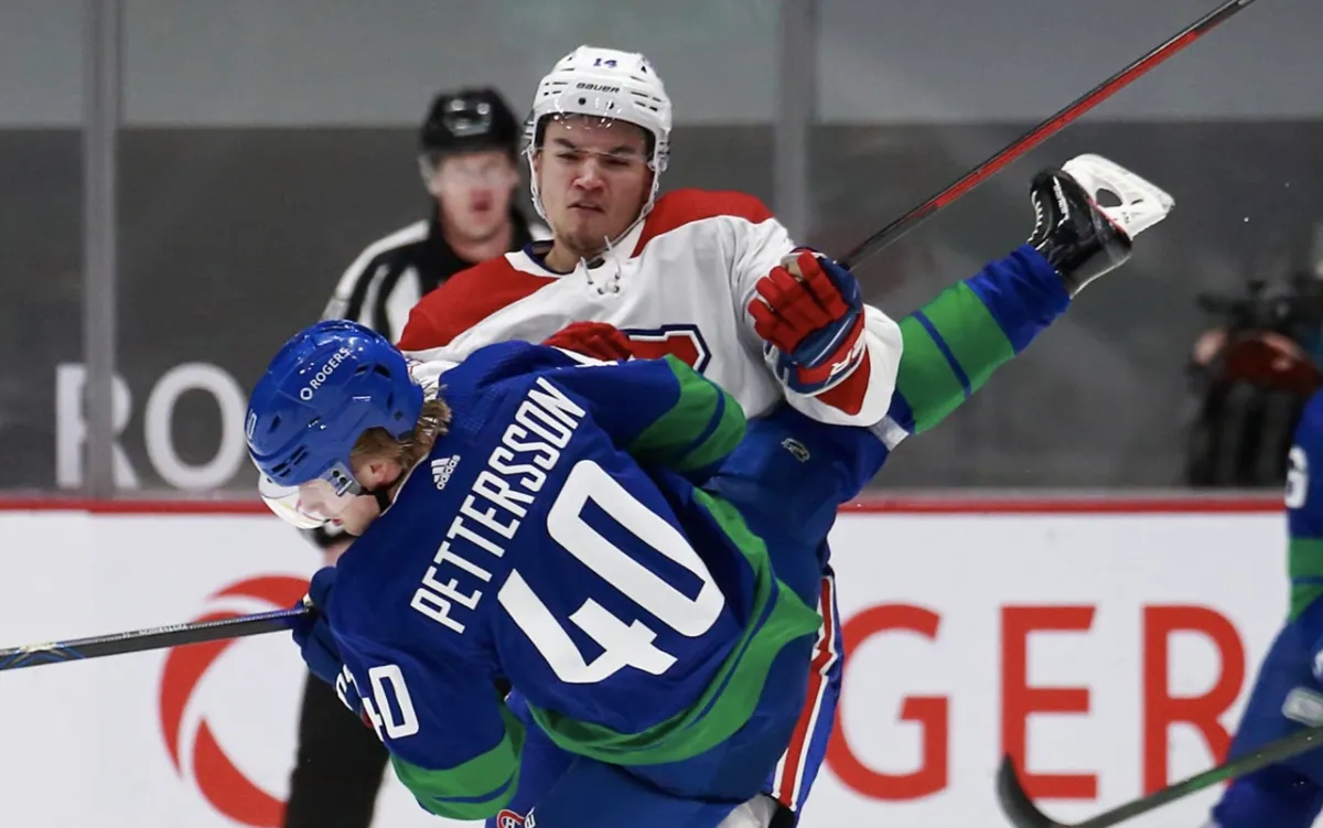 Elias Pettersson à Montréal: Nick Suzuki n'est pas un premier centre