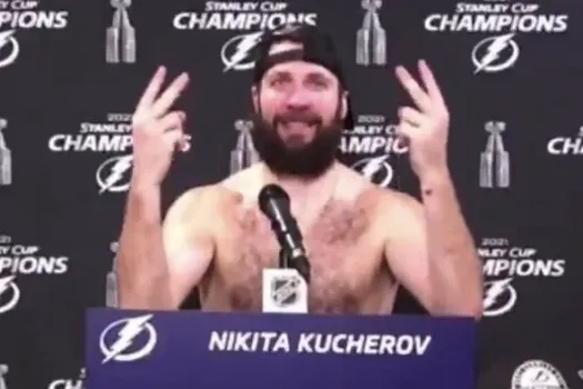 Nikita Kucherov souhaite une bonne année au Canadien de Montréal